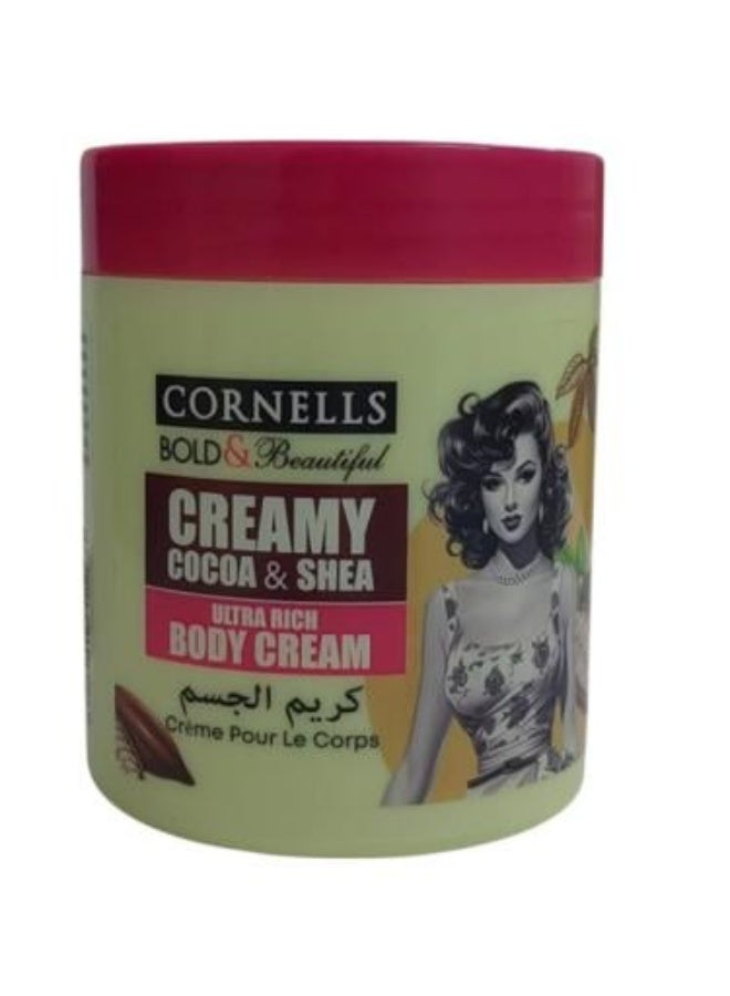 Shea Butter and Cocoa Body Cream - 500ml